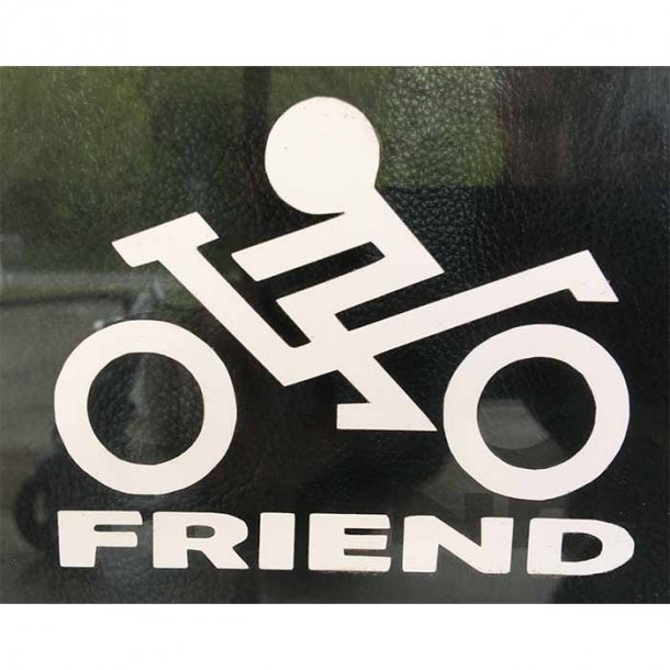 Bikerfriend logo 10 x 8cm