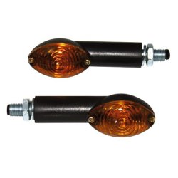 P&W Blinklys St - Cat eye Lang sort tonet