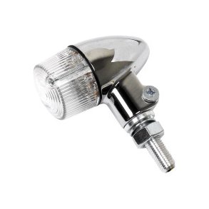 Vintage Bullet Blinkst - Chrom klar LED
