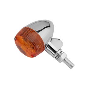 Round Style Blinkst - Black Amber LED