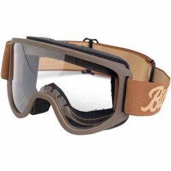 Biltwell Moto 2.0 Goggle Script Chocolate