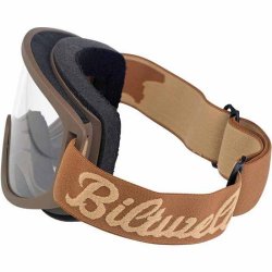 Biltwell Moto 2.0 Goggle Script Chocolate