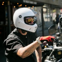 Biltwell Lane Splitter Gloss White