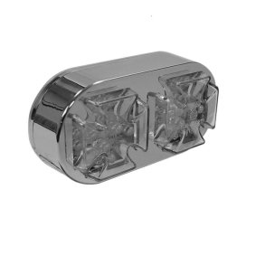 Dobbelt LED baglygte Malteser Kors