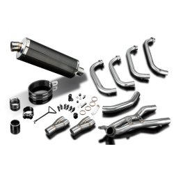 Delkevic Komplet 4-1 Oval Carbon Udst�dning 350mm CBR1000F (87-99)