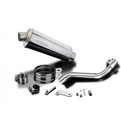 Delkevic 350mm rustfri slip on udstdning - Honda CRF250 L