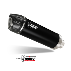 Mivv GP Slip-On Sort Rustfri Stl FZ1 S/N Fazer (06-12)