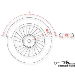 B. Flat universal Bagskrm - Vlg strrelse
