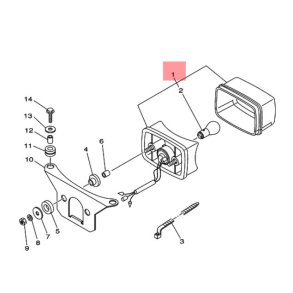 Grizzly 125 baglygte