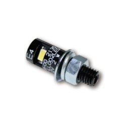 P&W LED Nr. Pladelys Bolt M8 Sort