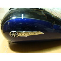 Benzintank Sort-Bl m. bule - Yamaha XVS 1100