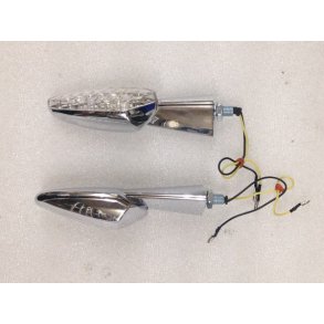 Blinklys chrome - universal