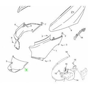 Neos 4t - Batteri cover