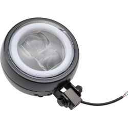 Daytona LED forlygte - Sort - Universal