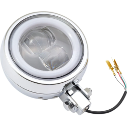 Daytona LED forlygte - Chrome - Universal