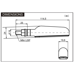 Daytona D-light Ray LED running blinklys - Smoke