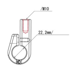 Daytona Universal Spejlholder M10 / 22mm (7/8")