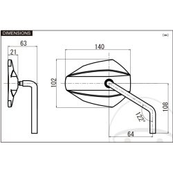 Daytona D-MIRROR 7 Spejl