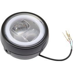 Daytona LED forlygte - Sort - Universal