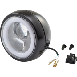 Daytona LED forlygte - Sort - Universal