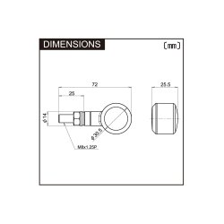 Daytona D-light LED blinklys - Smoke