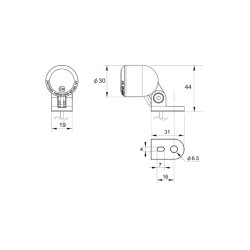Daytona D-Tail LED Baglygte