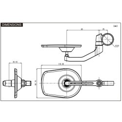 DAYTONA STYRENDE SPEJL D5