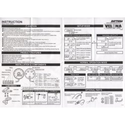 Daytona Velona60 Omdrejningst�ller 0-8 Chrome