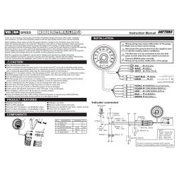 Daytona Velona60 Speedometer 0-200 Sort