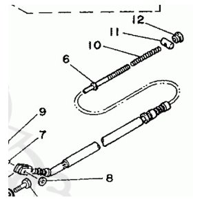 Bagbremse kabel - Yamaha XV 250