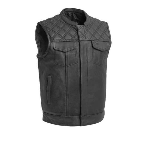 Diamond Quilt Leather vest