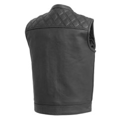 Diamond Quilt Leather vest