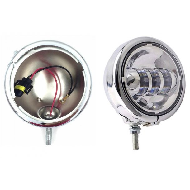 LED Spotlight Lygter - Chrome