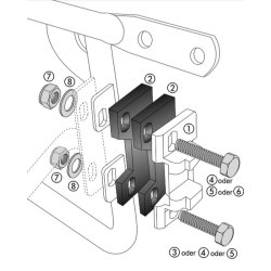 Adapter til Hepco &amp; Becker aluminium tasker