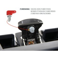 UDSKIFTNING LSECYLINDER INKL. 1 NGLE Hepco &amp; Becker