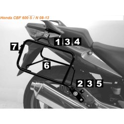 Hepco &amp; Becker Sidetaskeholder Lock It Honda