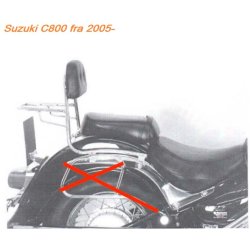 Hepco &amp; Becker Sissybar med bagagebre Suzuki Modeller