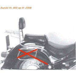 Hepco &amp; Becker Sissybar med bagagebre Suzuki Modeller