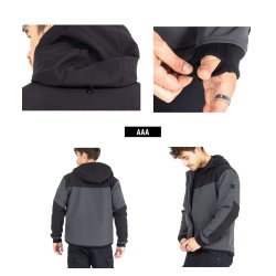 John Doe Softshell V3 Sort/gr� Jakke Herre