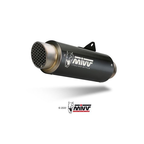 Mivv GP Pro Komplet Sort Rustfri St�l MT-09 (24->)