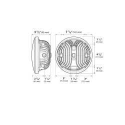 Koso LED Forlygte 7" XENITH