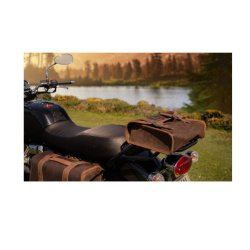 LongRide Classic Sidetaske Waxed Cotton Mini Brun