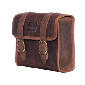 LongRide Classic Sidetaske Waxed Cotton Mini Brun