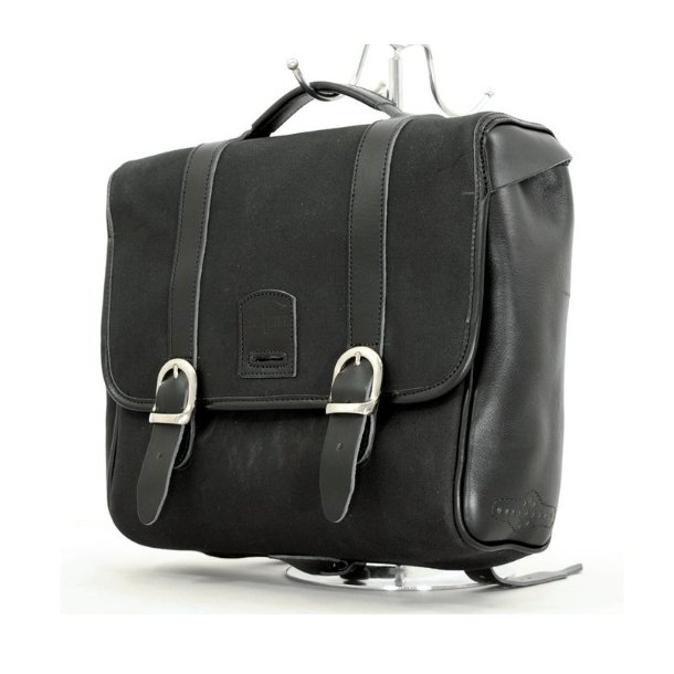 LongRide Classic Sidetaske Waxed Cotton Sort