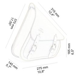 Long Ride Swingarm Bag Canvas Brun - Venstre (7.6L)