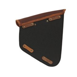 Long Ride Swingarm Bag Canvas Brun - Venstre (7.6L)