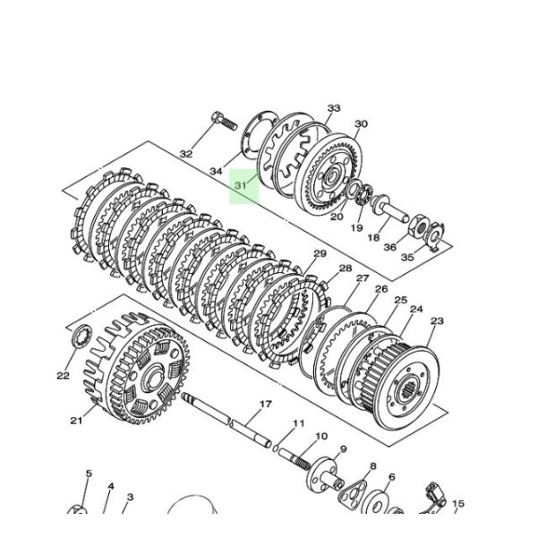 Koblings fjeder - Yamaha XVS 1100a