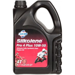 Silkolene Pro 4 Plus Fuld Syntetisk 10W50 4L