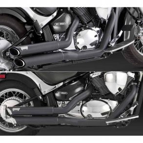 Vance & Hines Twin Slash Sort Udstdning Suzuki