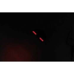 Highsider Flight LED Baglygte Sort Rgfarvet Glas